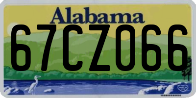 AL license plate 67CZ066