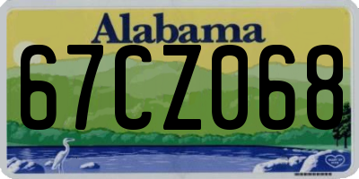 AL license plate 67CZ068