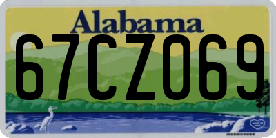 AL license plate 67CZ069