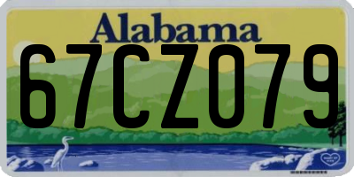 AL license plate 67CZ079