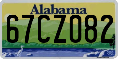 AL license plate 67CZ082