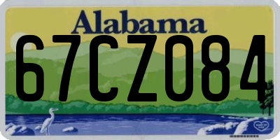 AL license plate 67CZ084