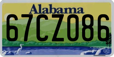 AL license plate 67CZ086