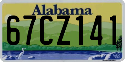 AL license plate 67CZ141