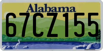 AL license plate 67CZ155