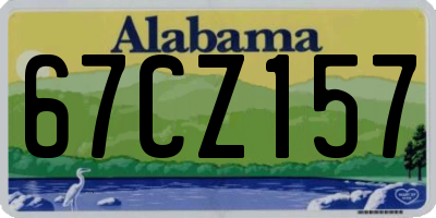 AL license plate 67CZ157