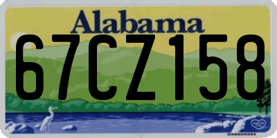 AL license plate 67CZ158