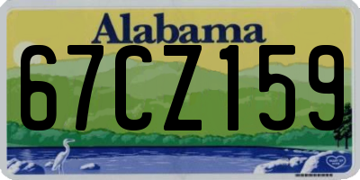 AL license plate 67CZ159