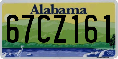 AL license plate 67CZ161