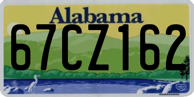 AL license plate 67CZ162