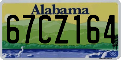 AL license plate 67CZ164