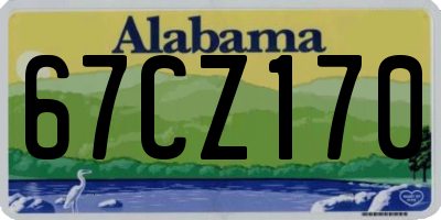 AL license plate 67CZ170