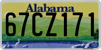 AL license plate 67CZ171