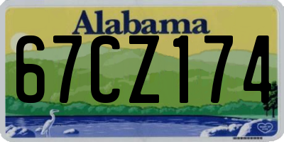 AL license plate 67CZ174