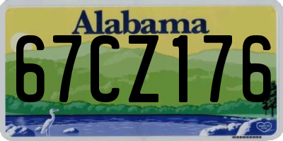 AL license plate 67CZ176
