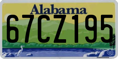 AL license plate 67CZ195