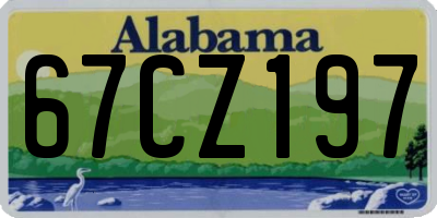 AL license plate 67CZ197