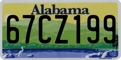 AL license plate 67CZ199