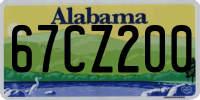 AL license plate 67CZ200