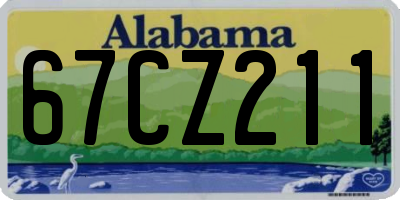 AL license plate 67CZ211
