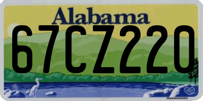 AL license plate 67CZ220
