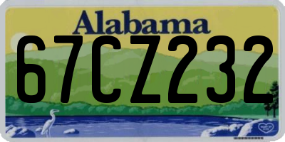AL license plate 67CZ232