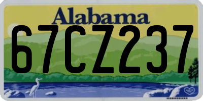AL license plate 67CZ237