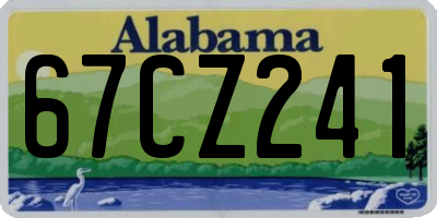 AL license plate 67CZ241