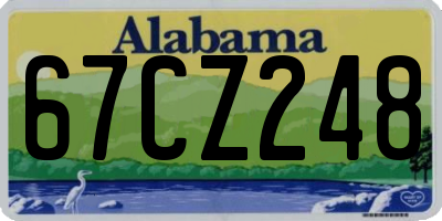 AL license plate 67CZ248