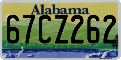 AL license plate 67CZ262