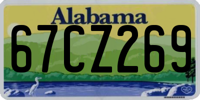 AL license plate 67CZ269