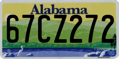 AL license plate 67CZ272