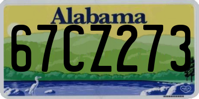 AL license plate 67CZ273