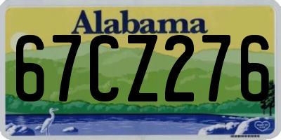 AL license plate 67CZ276