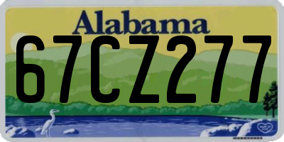 AL license plate 67CZ277