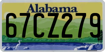 AL license plate 67CZ279