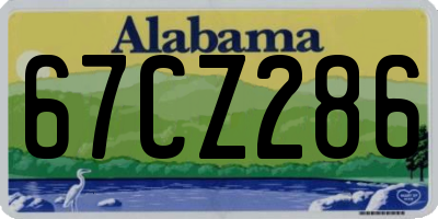 AL license plate 67CZ286