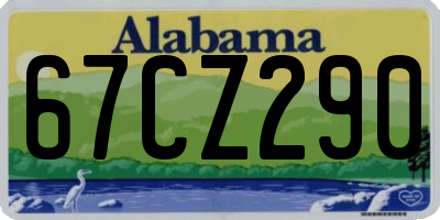 AL license plate 67CZ290