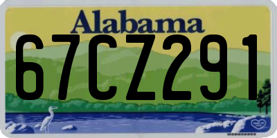 AL license plate 67CZ291