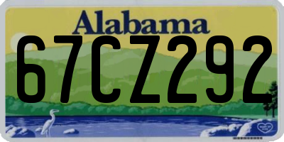 AL license plate 67CZ292