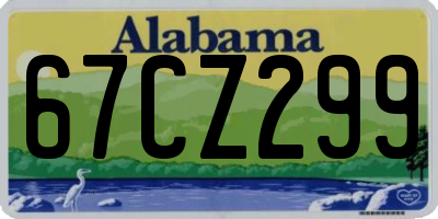 AL license plate 67CZ299