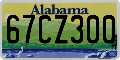 AL license plate 67CZ300