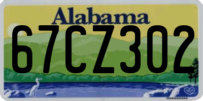 AL license plate 67CZ302