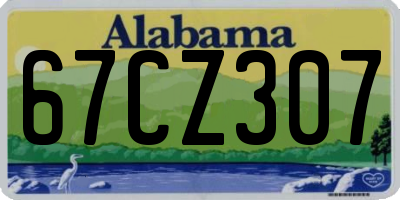 AL license plate 67CZ307