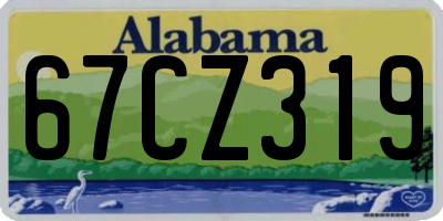 AL license plate 67CZ319