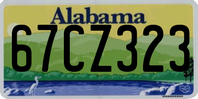 AL license plate 67CZ323