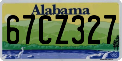 AL license plate 67CZ327
