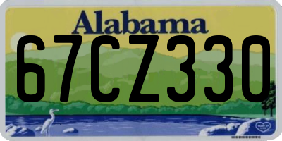 AL license plate 67CZ330
