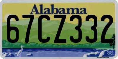 AL license plate 67CZ332