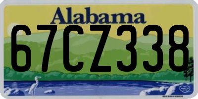 AL license plate 67CZ338